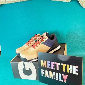 Bogs Tan and Blue Athletic Shoes